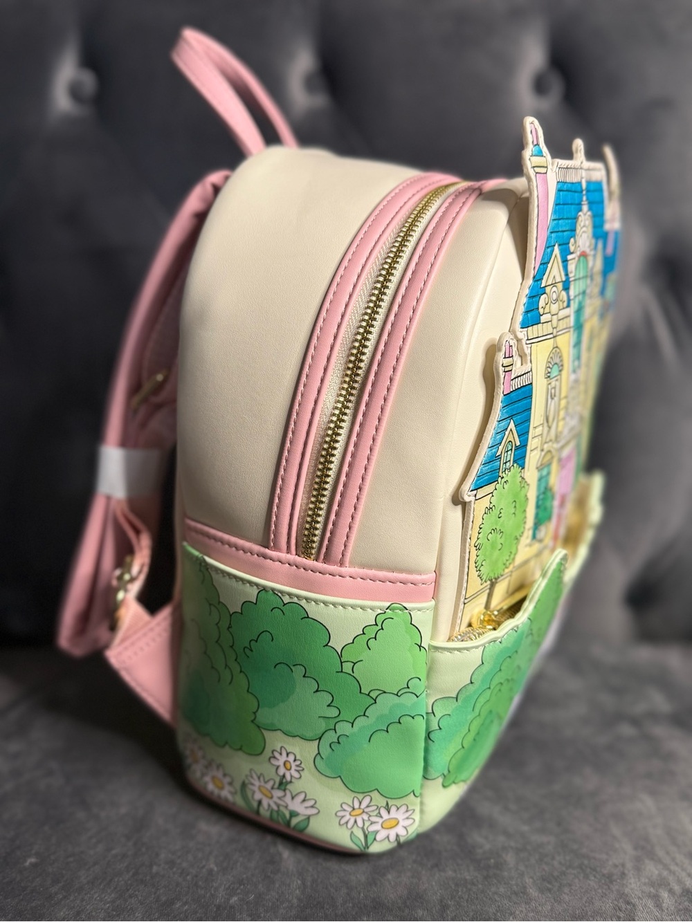 Loungefly Pastel Storybook House & Kitten Mini Backpack - Picture 4 of 15